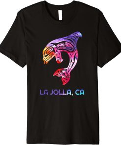 La Jolla California Orca Killer Whale Native American Premium T-Shirt