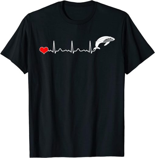 Cute Heartbeat Killer Whale T-Shirt Orca T-Shirt