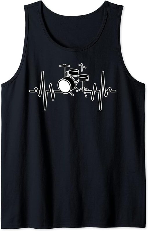 Drum Heartbeat Shirt Orca Music Graphic Tee Plus Size Tank Top