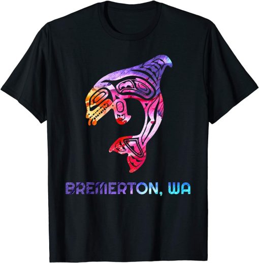 Bremerton WA Native American Orca Killer Whale T-Shirt