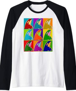 Animal Orca Ocean Sea Lover Graphic Raglan Baseball Tee