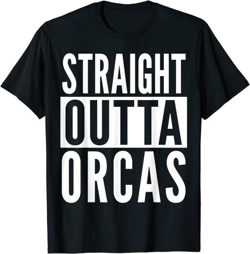 Orcas Straight Outta College University Alumni T-Shirt